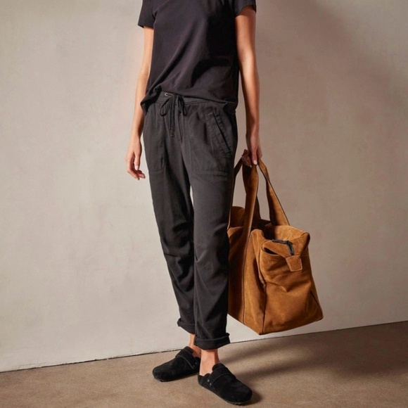 JAMES PERSE Soft Drape Utility Pants in Black - 0/XS - Picture 1 of 13